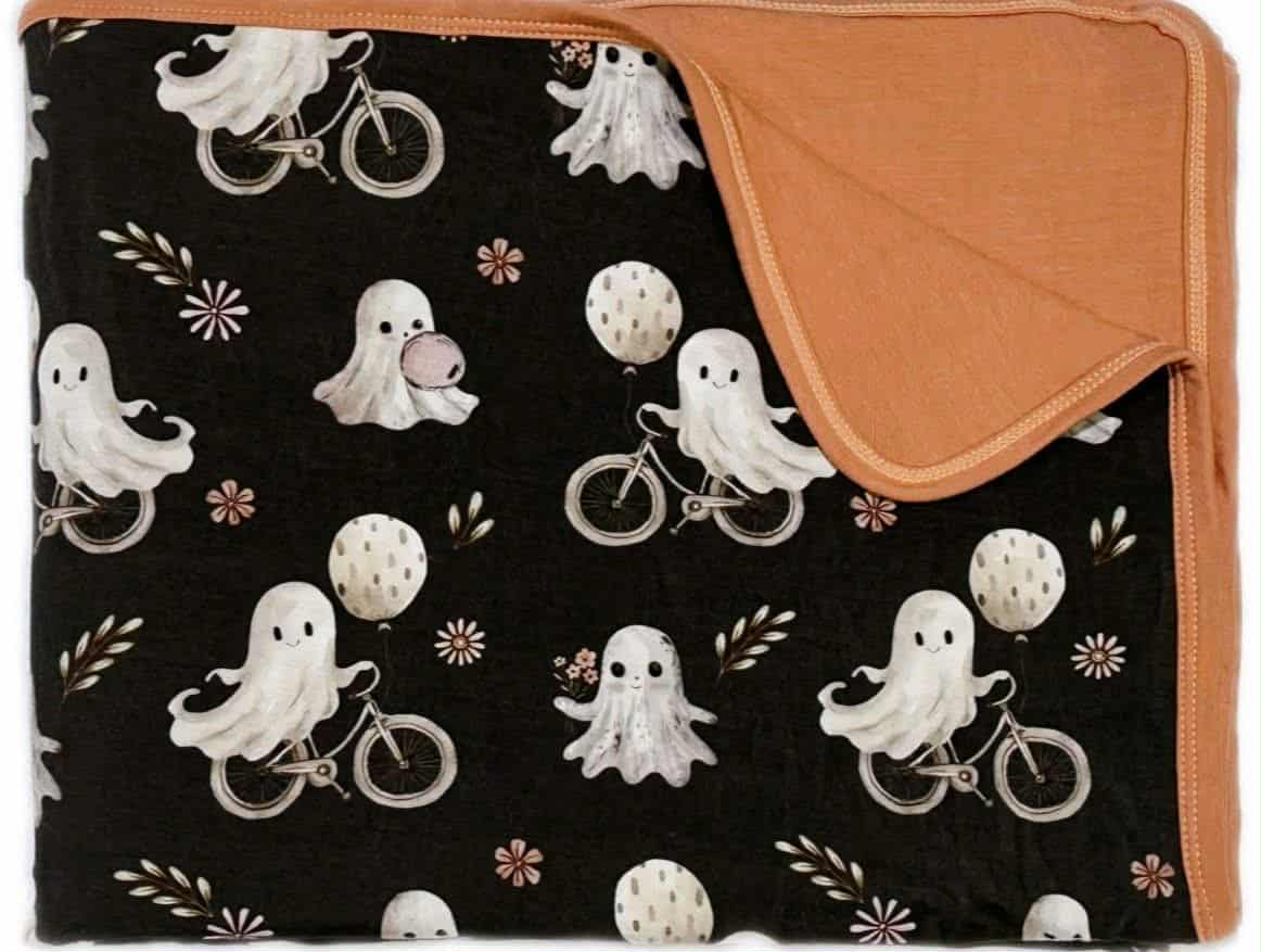 Wheely Spooky Double Layer Bamboo Blanket