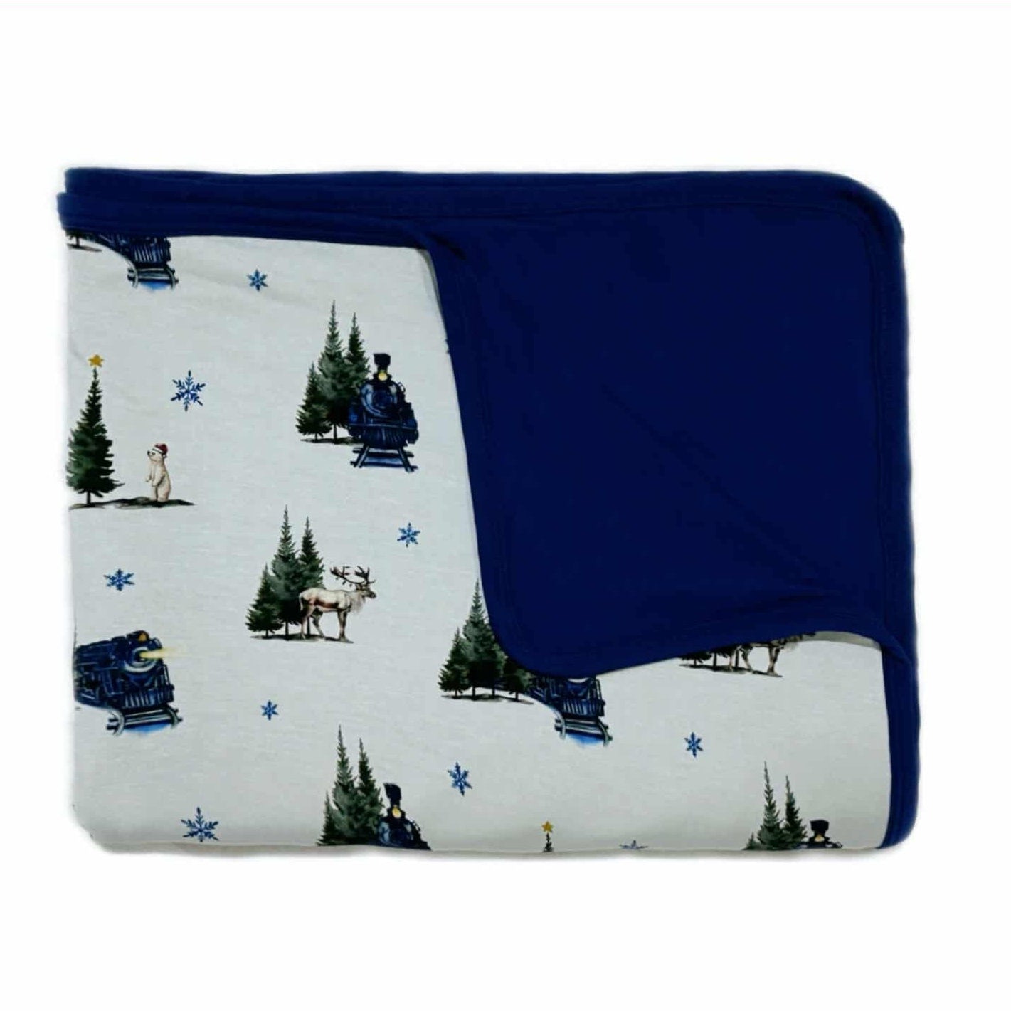 North Pole Express Double Layer Bamboo Blanket