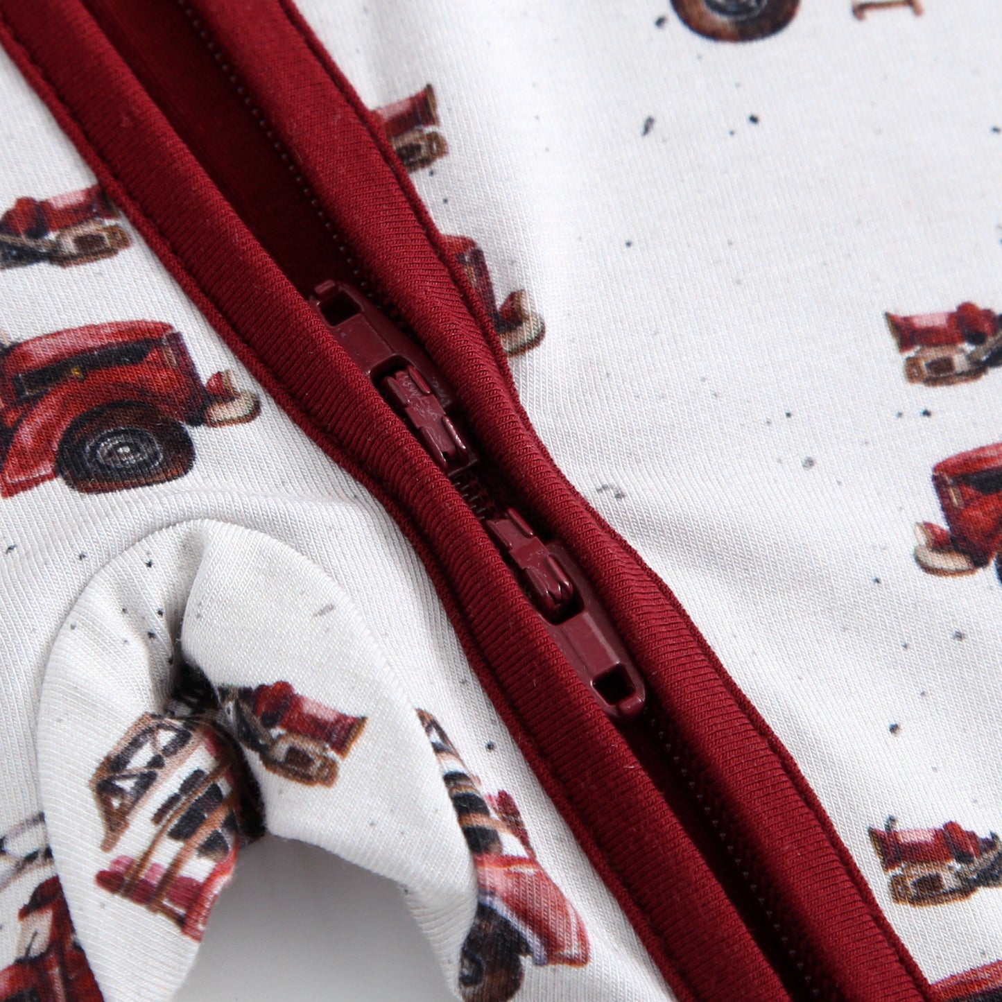 Vintage Fire Engine Zippered Sleeper