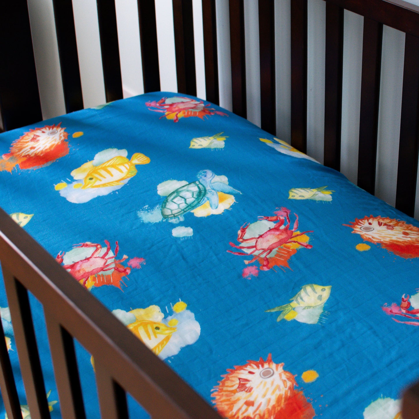 Under The Sea Bamboo Crib Sheet