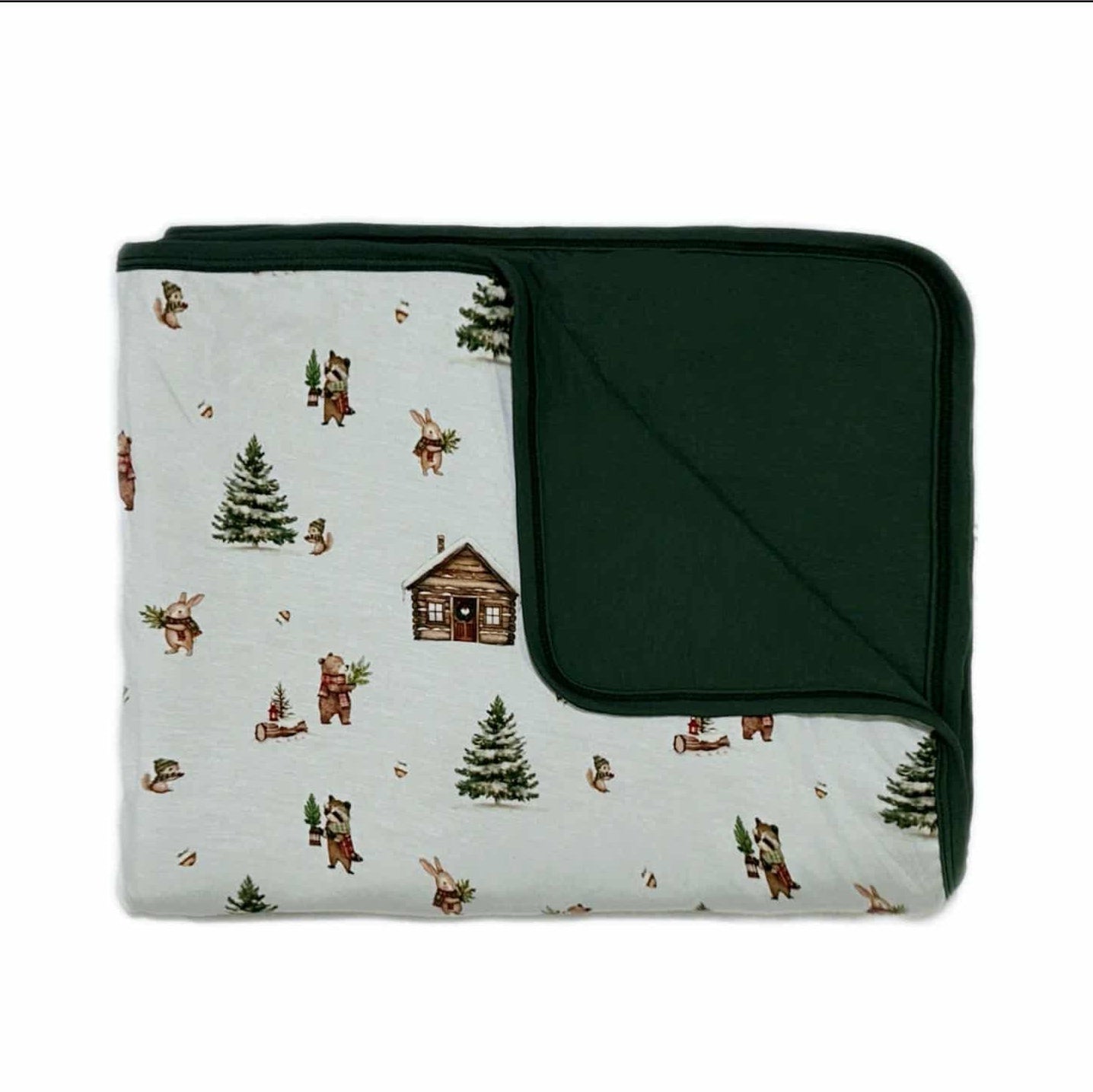 Festive Forest Double Layer Bamboo Blanket