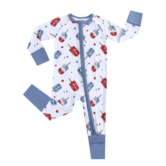 Patriotic Pops Zippered Sleepers