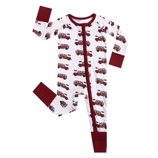 Vintage Fire Engine Zippered Sleeper