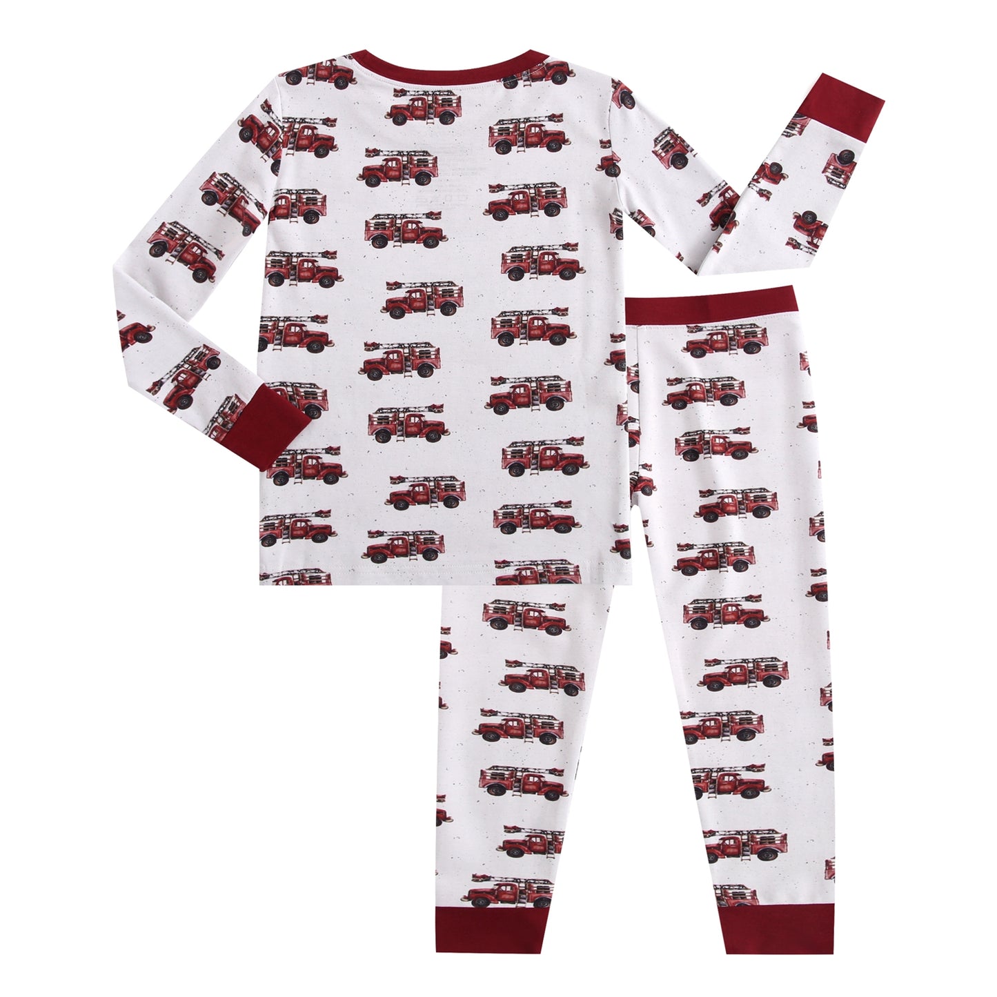 Vintage Fire Engine 2 Piece Pajamas