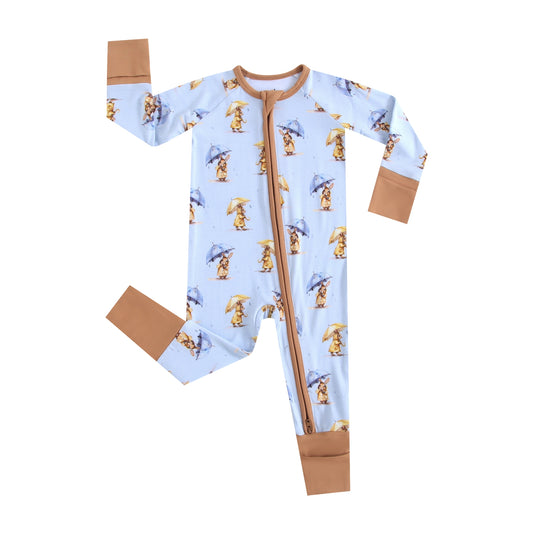 April Showers Zippered Sleepers
