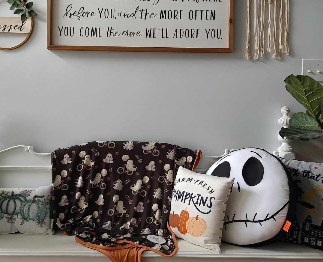 Wheely Spooky Double Layer Bamboo Blanket